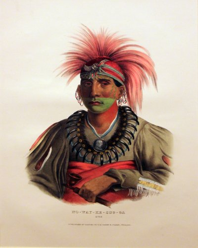 No-Way-Ke-Sug-Ga, Otoe od George Catlin