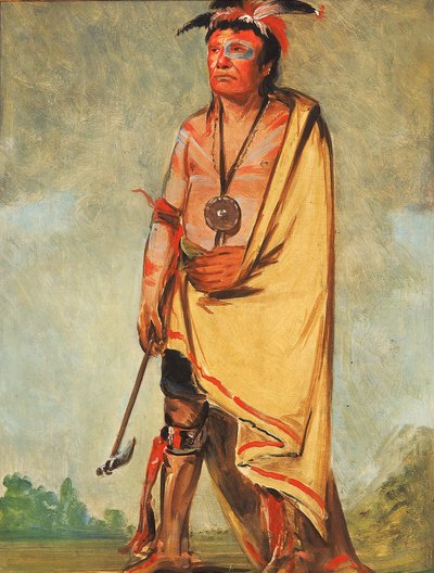 No-ak-chóo-she-kaw, Ten, kdo rozbíjí keře od George Catlin