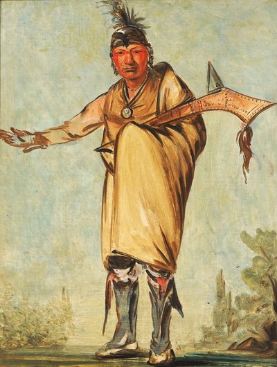 Náw-káw, Wood, bývalý náčelník kmene od George Catlin