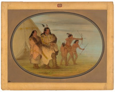 Odžibbewayští indiáni od George Catlin