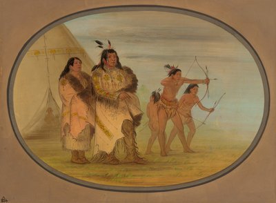 Odžibbejští Indiáni, 18611869. od George Catlin