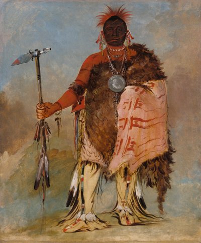 Om-pah-tón-ga, Velký los, slavný válečník, 1832. od George Catlin