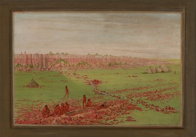 Lom Pipestone v Coteau des Prairies od George Catlin