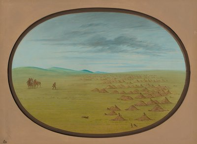 Prairie Dog Village, 18611869. od George Catlin