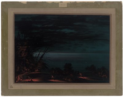 Lov lososů na udici - Ottowas od George Catlin