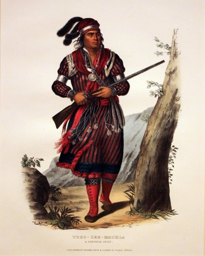 Náčelník Seminolů Tuko-See-Mathla od George Catlin
