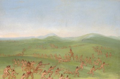 Falešný boj, Mandan Boys od George Catlin