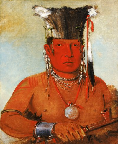 Sháw-da-mon-nee, Tam jde, statečný od George Catlin
