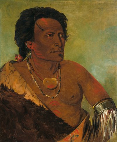 Sky-se-ró-ka, druhý náčelník kmene od George Catlin