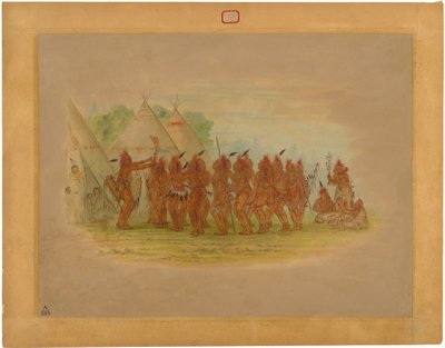 Tanec otroků - Saukie od George Catlin