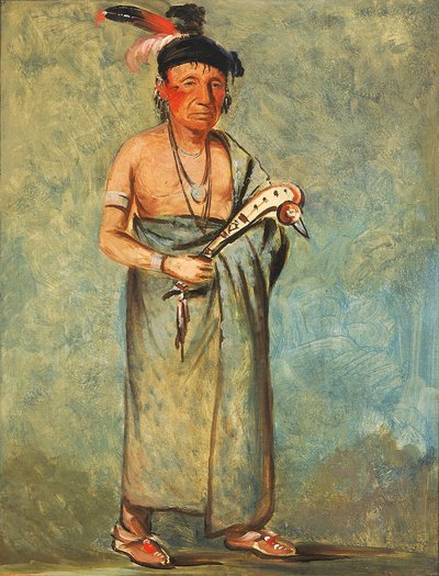 Span-e-o-née-kaw, The Spaniard (Španěl) od George Catlin