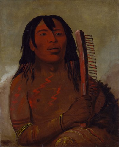 Tcha-dés-sa-ko-máh-pee, Medvědí dítě od George Catlin