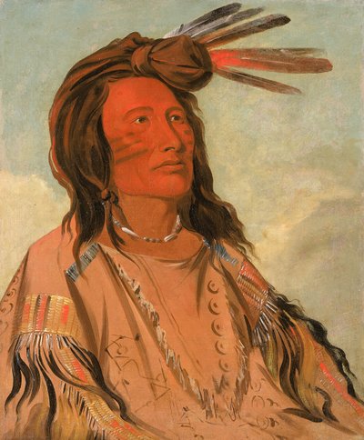 Tchán-dee, Tobacco, an Oglala Chief, 1832. od George Catlin