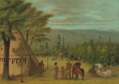 Bratři Cheyenne začínají na svém podzimním lovu, 18611869. od George Catlin