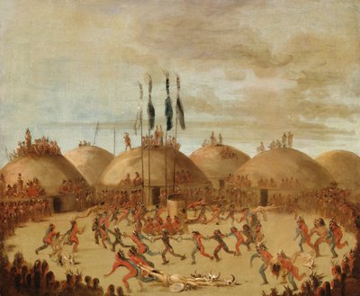 The Last Race, O-Kee-pa Ceremony od George Catlin