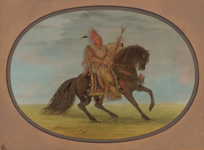 Běžící liška na krásném koni - Saukie, 18611869. od George Catlin