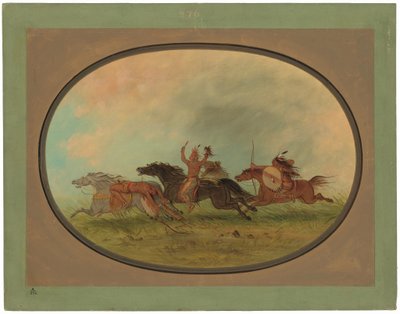 Scalper skalpoval - Pawnees a Cheyennes od George Catlin