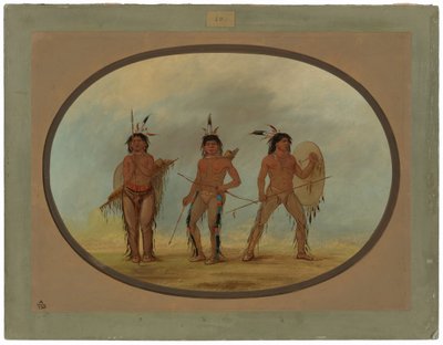 Tři Cheyenne Warriors od George Catlin