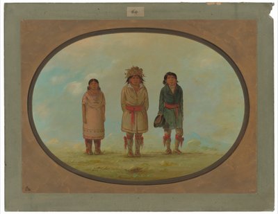 Tři indiáni Creek od George Catlin