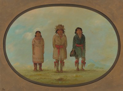 Three Creek Indians, 18611869. od George Catlin