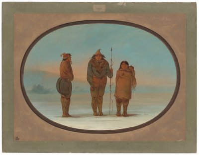 Tři Eskymáci od George Catlin