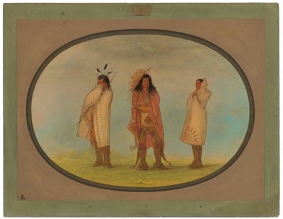 Tři Irokézští indiáni od George Catlin