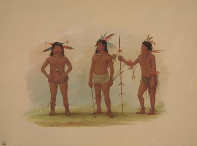 Tři muži Omagua, 18541869. od George Catlin