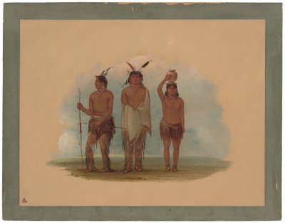Tři indiáni z kmene Walla Walla od George Catlin