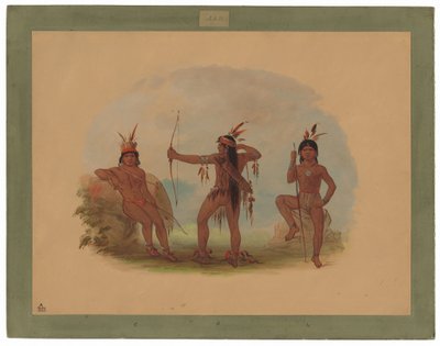 Tři indiáni z kmene Woyaway od George Catlin