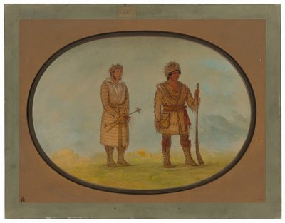 Dva náčelníci Cherokee od George Catlin