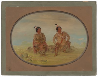 Dva Choctawští indiáni od George Catlin