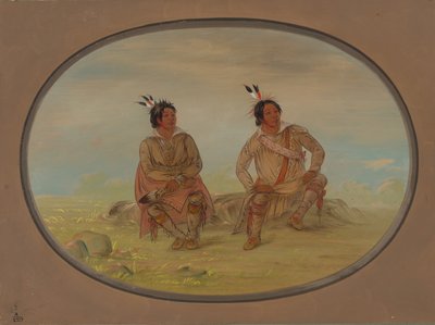 Dva Choctawští indiáni, 18611869. od George Catlin