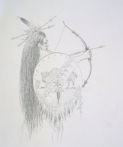 Un-ka-ka Ha-hon-she-kaw (Dlouhé nehty) 1852 od George Catlin