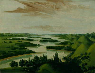 Pohled z Floydova hrobu, 1300 mil nad St. Louis od George Catlin