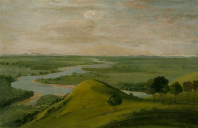 Pohled na soutok Red River a False Washita, v Texasu, 1834-1835. od George Catlin