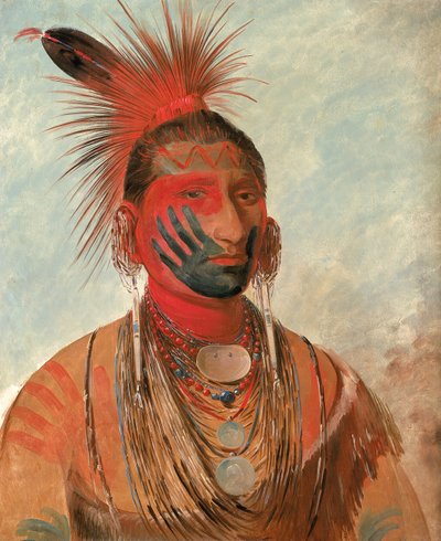 Wash-ka-mon-ya, Rychlý tanečník, válečník, 1844-1845. od George Catlin