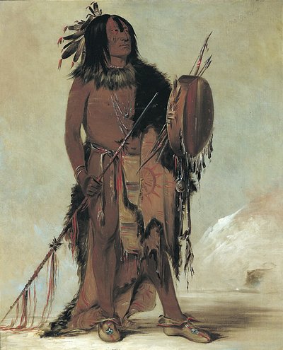 Wún-nes-tou, Bílý bizon, starý medicinman od George Catlin
