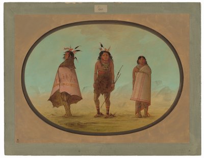 Yntah Medicine Man, bojovník a žena od George Catlin