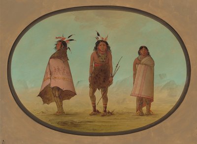 Yntah Medicine Man, Warrior, and a Woman, 18551869. od George Catlin