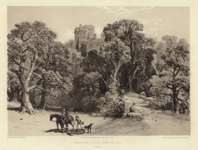 Hrad Naworth, Cumberland od George Cattermole