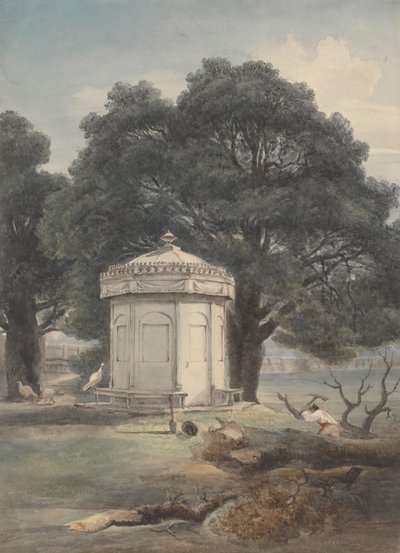 Zahrada v Indii od George Chinnery