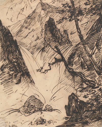 Indický torrent od George Chinnery