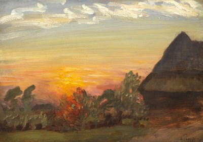 Západ slunce na Duton Hill, 1938 od George Clausen