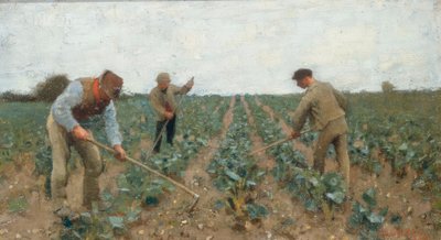 Okopávání země od George Clausen