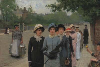školačky od George Clausen