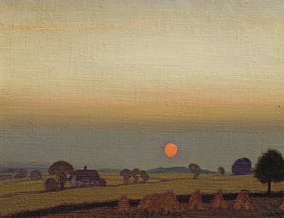 Západ slunce, kolem roku 1920 od George Clausen