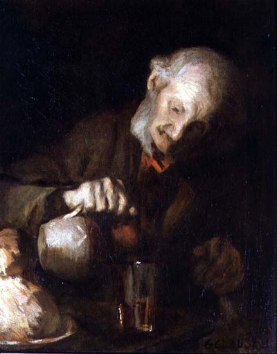 Malý hnědý džbán od George Clausen