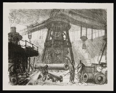 Radiální jeřáb od George Clausen