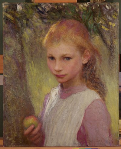 Plaché dítě 1897, přepracováno 1907 (olej na plátně) od George Clausen