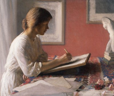 Student, asi 1908 (olej na plátně) od George Clausen